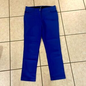 Bright blue pants